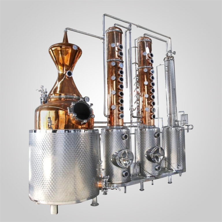 600L Red Copper Still Pot Hybrid Distillery Machine