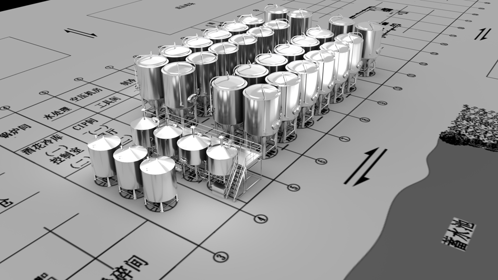 5000L Commercial brewery equipment